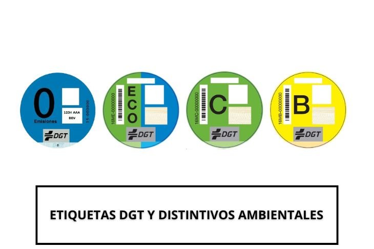 Etiquetas DGT y distintivos ambientales